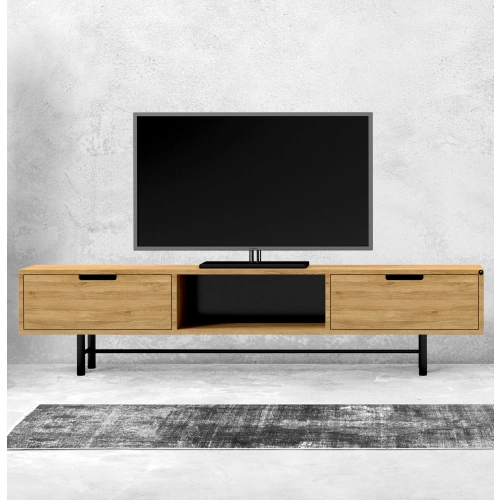 Szafka RTV-23 Drewno Lite Dąb Loft Lakier Rozmiary od 100 cm do 200 cm PREMIUM